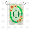 Green Ivy Monogram Garden Flag