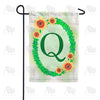 Green Ivy Monogram Garden Flag