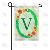 Green Ivy Monogram Garden Flag