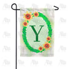 Green Ivy Monogram Garden Flag