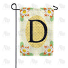 America Forever Yellow Gingham Daisies Monogram Garden Flag