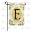 America Forever Yellow Gingham Daisies Monogram Garden Flag