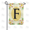America Forever Yellow Gingham Daisies Monogram Garden Flag