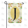 America Forever Yellow Gingham Daisies Monogram Garden Flag