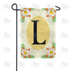 America Forever Yellow Gingham Daisies Monogram Garden Flag