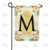 America Forever Yellow Gingham Daisies Monogram Garden Flag