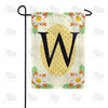 America Forever Yellow Gingham Daisies Monogram Garden Flag