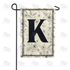 America Forever Flower Sketchings Monogram Garden Flag