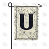 America Forever Flower Sketchings Monogram Garden Flag