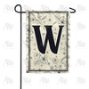 America Forever Flower Sketchings Monogram Garden Flag