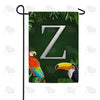 America Forever Tropical Birds Monogram Garden Flag