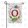 Periwinkle Petals Monogram Garden Flag