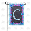America Forever Blue And Purple Hydrangea Monogram Garden Flag