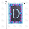 America Forever Blue And Purple Hydrangea Monogram Garden Flag