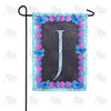 America Forever Blue And Purple Hydrangea Monogram Garden Flag