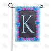 America Forever Blue And Purple Hydrangea Monogram Garden Flag