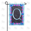 America Forever Blue And Purple Hydrangea Monogram Garden Flag