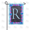 America Forever Blue And Purple Hydrangea Monogram Garden Flag
