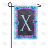 America Forever Blue And Purple Hydrangea Monogram Garden Flag