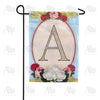America Forever Rose Wood Monogram Garden Flag