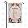 America Forever Rose Wood Monogram Garden Flag