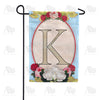 America Forever Rose Wood Monogram Garden Flag