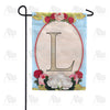 America Forever Rose Wood Monogram Garden Flag