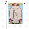 America Forever Rose Wood Monogram Garden Flag