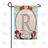 America Forever Rose Wood Monogram Garden Flag