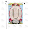 America Forever Rose Wood Monogram Garden Flag