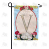 America Forever Rose Wood Monogram Garden Flag