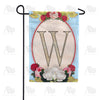 America Forever Rose Wood Monogram Garden Flag