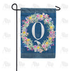America Forever Floral Wreath Monogram Letter Monogram Garden Flag