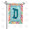 America Forever Multi Color Chevron Monogram Garden Flag