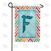 America Forever Multi Color Chevron Monogram Garden Flag