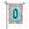 America Forever Multi Color Chevron Monogram Garden Flag