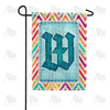 America Forever Multi Color Chevron Monogram Garden Flag