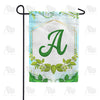America Forever Rose Greenery Monogram Garden Flag