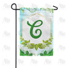 America Forever Rose Greenery Monogram Garden Flag
