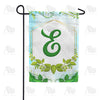America Forever Rose Greenery Monogram Garden Flag