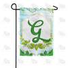 America Forever Rose Greenery Monogram Garden Flag