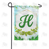 America Forever Rose Greenery Monogram Garden Flag