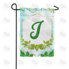 America Forever Rose Greenery Monogram Garden Flag