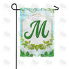 America Forever Rose Greenery Monogram Garden Flag