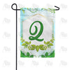 America Forever Rose Greenery Monogram Garden Flag