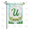 America Forever Rose Greenery Monogram Garden Flag