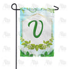 America Forever Rose Greenery Monogram Garden Flag