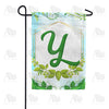 America Forever Rose Greenery Monogram Garden Flag