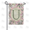 America Forever Pink Petals Monogram Garden Flag