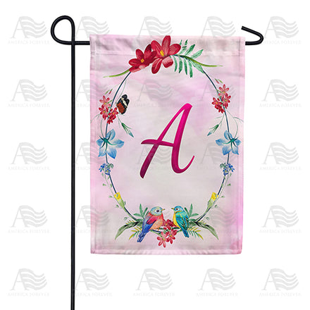 Ring Of Nature Monogram Garden Flag